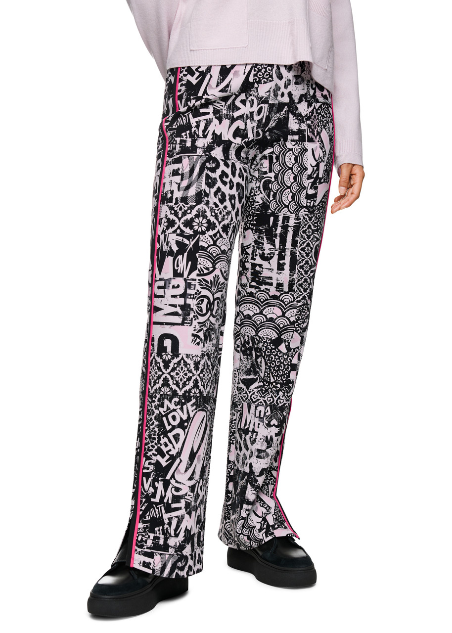 MARC CAIN SPORTS Soft Lilac New Washington Trousers With Print